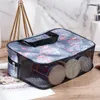 Sacs de cosmétique Fille extérieure de voyage de voyage de toilette Case de maquillage à fermeture éclair féminin organisateur de fleur de mode