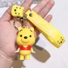 Jouet de décompression mignon caricot animal keychain souris cochon tigre keychain accessoires en gros