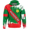 Men's Hoodies Madagascar Flag Map Graphic Sweatshirts National Emblem Hoodie For Men Clothes Africa Boy Hoody Casual Male Tracksuit Jersey
