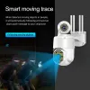 Cameras 3MP DualLens PTZ Outdoor Speed Dome Auto Tracking Wireless WiFi Security CCTV Camera Siren Alarm Color Night Vision Cloud Cam