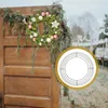 Decorative Flowers Garland Frame Wreath Form Rings Wire Frames Round Backdrop Stand Macrame Creation Base