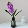 Flores decorativas de simulação artificial simulação flor romântica decoração de casa quente 3d toque real hyacinthus orientalis ornamentos em vasos