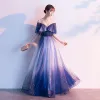 Summer banquet long starry sky dress fairy performance host company annual meeting dress Casual Dresses Galaxy Sequined Stars Dream Fairy Long Dress