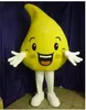 2024 Halloween Cute de mascote de limão para festas de desenho animado mascote venda de frete grátis suporte de suporte
