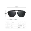 Okulary Maxjuli Men Classic Pilot Spolaryzowane okulary przeciwsłoneczne jaśniejsza rama 100% ochrona ochrony UV Driving Słońce Gafas de Sol 8062