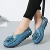 Casual Shoes Moccasins Soft Leather PU Woman Fashion Flat With Flowers Ladies Spring Summer Women Designers Loafers Slip On