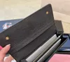 Billetera de diseñador corta billetera portavoz de cartas monedas bolso bolso pequeño billetera de alta calidad de cuero genuino triángulo plegable múltiples estilos con caja