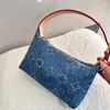 Blue Denim Flowers Designer Handtassen Portores Grote capaciteit Winkeltas Tas Wallet Schoudertas Luxe