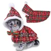Собачья одежда ПЭТ Рождественский плащ для кошки шарф зима теплые милые украшения детские аксессуары шеи