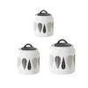 Storage Bottles Ceramic Jar With Airtight Lid Pantry Kitchen Tea Canister For Loose Biscuit Candy Sugar Snack Pet Treat Rice