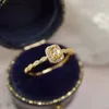 Cluster anneaux NATURAL Citrine Fashion Zircon Exquis Ring Vintage Square Crystal Réglable Finger Femme Année Valentin de la Saint-Valenti
