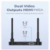 Equipamento 4K Transmissor hdmicompatível e receptor Ultra HD Video Audio Extender Converter Adapt para laptop, telefone para HDTV