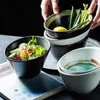 Schalen kreative Keramikschale grüne Gemüse schräg Mund großes tiefe unregelmäßige Tischgeschirr Haushalt Küche Vorräte