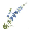 Fleurs décoratives Delphinium Flower Branch Fausse feuille pour le mariage Home Hyacinth Silk