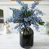 Dekoracyjne kwiaty Plante Artificielle Blueberry Fałszywe rośliny Berries dom domowy dekoracje ślubne