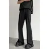 Brown Black Suit Pants Men Slim Fit Fashion Social Mens Dress Korean Casual Prosty Office Formal Spoders 240403