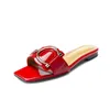 Dames slippers luxe designer lederen charmes sandalen kruis hielplatform slippers dames casuals mode schoenen 240328