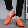 Casual schoenen 2024 Spring groot formaat gaas voor mannen ademende slip-on man loafers mode werkende flats sapatos masculino's