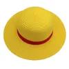 Вечеринка снабжает аниме Luffy Hat Cosplay Accessories аксессуары для реквизита мультфильм для взрослых унисекс -кепку