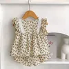 Giyim Setleri Yaz Bebek Kız Giysileri Seti Dantel Çiçek Uçan Kollu Üstler Şortlar 2 PCS Suit Pamuk Toddler Bebek