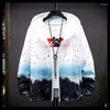 Women's Jackets VOLALO Fashion Printed Loose Jacket Women Summer Windbreaker Female Thin Coat Sportwear Beach Sun-protective Blouse