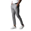 Pantalones para hombres Vestido masculino cintura activa estiramiento informal