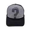 Chuanyun Nowy znak zapytania Baseball Hat Outdoor Fashion Modna spersonalizowana kaczka hat hollow hollow oddychający kapelusz siatkowy