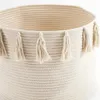 Macrame Toys Organizzatore Panno da pannolino cestino per bambini Stuffa di stoccaggio Baschetto per letti per biancheria da letti per letti per letti Nordic Room Decor 240325