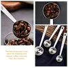 Scoops de café 2 PCS Set Set Sugar Mesurer les cuillères à soupe de cuillère