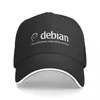Ball Caps Debian White Baseball Cap Snap Back Hat Mens Tennis Women's