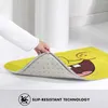 Carpets Mouth 3D Soft Non slip tapis tapis tapis coussin de tapis dessin animé émission de télévision Couleur colorée tête carrée jaune hd kid