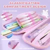 ケース3D Kawaii Pencilケース大容量子供用防水ペンボックスストレージバッグオフィス学用