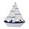 Cuisine Storage nautique Modèle de voilier chambre Home Decoration Figurines Miniatures Méditerranée Style Kawaii ACCESSOIRES Shell Boat