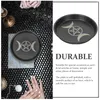 Świecowe uchwyty Pentagram Plate Metal Tray Tealight Ołtarz Dekoracja Dekoracja stali węglowej Rytuał