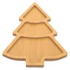 Plattor skärbräda julgranbricka kreativ maträtt trä Xmas -formad frukt