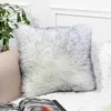 Travesseiro Faux Pur Pillows Decor Home Over Outdoor Garden S para sofá decorativo Cama de quarto 45 45cm