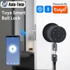Lock Bluetooth Tuya Security Door Smart Finger Impress Lock Adequado para 35 mm ~ 55mm Espessura da porta de madeira da porta de madeira Porta de ferro