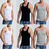 3pcs tanque de tanque casual masculino de roupas de fitness ginástica de ginástica de ginástica de ginástica de ginástica sem mangas