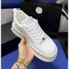 designer women heels chanal shoes Little Pine Cake Thick Bottom Biscuit Shoes Genuine Leather Little White Shoes Womens Lace up Versatile Casual Sports Board Shoes