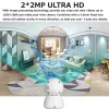 Kameralar 2K 4MP Çift Ekran Akıllı Ev WiFi IP Kamera Kapalı Güvenlik Gözetim PTZ CCTV 360 Bebek / Dadı / Pet Cam için Video Monitör