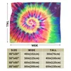 담요 플라네스 던로 담요 넥타이 염료 소프트 침구 침대 거실 피크닉 여행 홈 소파를위한 따뜻한 플러시