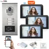 Sonnets de portes Smartyiba Contrôle vidéo Interphone 7 pouces LCD WiFi Video sans fil Porte de porte Tébarqueur Visual Interphone Visual Interphone Kit pour 2/3 appartement