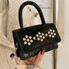 Bag Bankuo 2024 Womens Pu Leather Handbag Female Fashion Chain Rivet Shoulder Bags All Match Crossbody for Girls X326