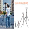 Monopods K&f Concept Camera Tripod Professional 180' Foldable Lightweight Tripod with Ball Head and Carrying Bag for Dslr Slr Camera