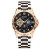 73 JUNYU Men's Waterproof Night Glow Fully Automatic Mechanical Hollow Out Trend Brand Starry Sky Watch