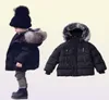 Einzelhandel 9 Farben Kinder Wintermäntel Jungen Mädchen Luxusdesigner verdicken Cottonpadd Down Coat Säugling Baby Girl Jacke Kapuzejacke 7568616