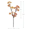 Decorative Flowers Set Of 3 Artificial Blueberry Branch Bouquet An Exquisite Addition To Your Home Or Event Crafted From High Quality