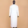 Moslimkleding voor mannen Jubba Thobe met lange mouwen en ronde nek plus size islamitische kleding moslimjurk Afripride A2014001 240329