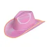 Basker Western Hat Light Up Cowboy for Engagement Bride Stage Performance