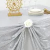 Tavolo tavolo da paillettes oro tablecloth108x50 pollici di copertina di copertina per il matrimonio di compleanno natalizio per bambini decorazione